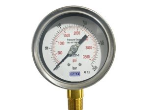 Đồng hồ áp suất chân đứng 250bar Italy 100mm