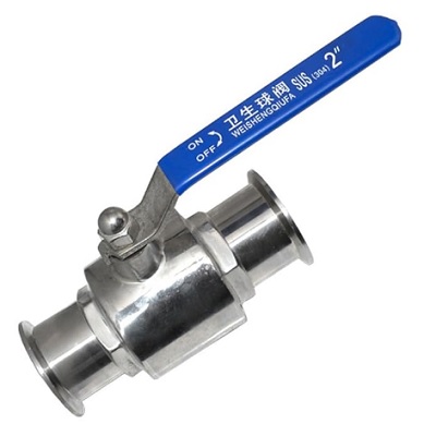 Van bi vi sinh nối clamp 4 Van bi vi sinh clamp 3