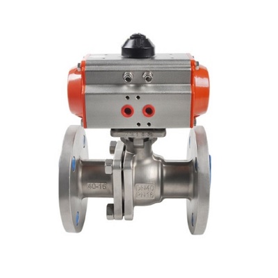 Van bi inox mặt bích điều khiển khí nén 3 van bi inox mat bich dieu khien khi nen 1 1 1