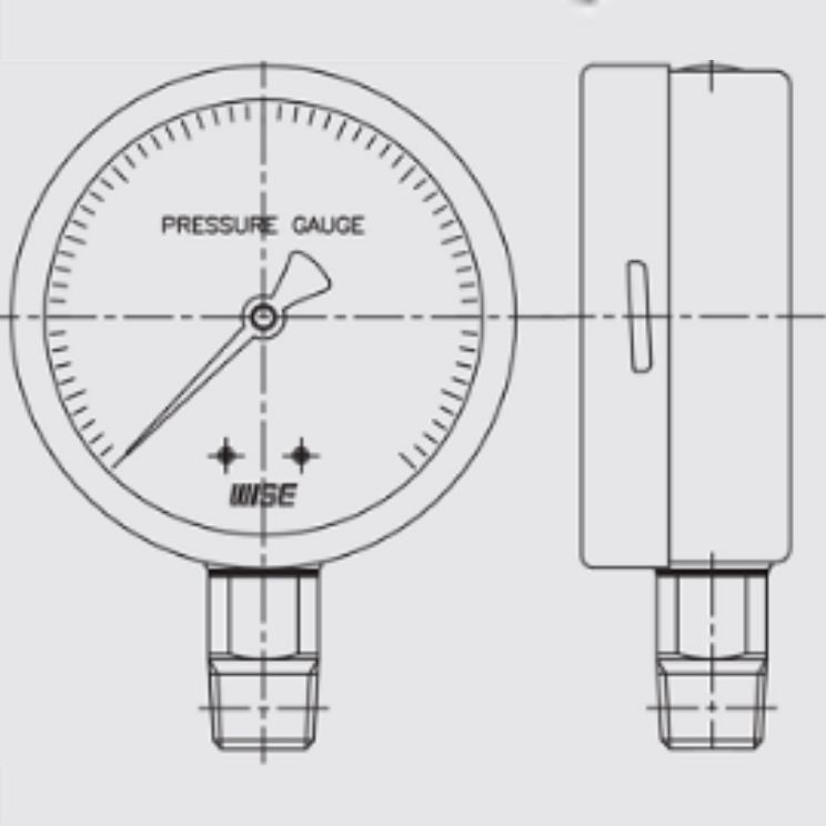 Đồng hồ áp suất Wise P259 3 wise p259 vattuaz.vn 31