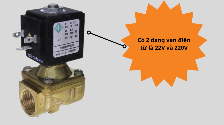 Van ODE 21W7KB500 4 Sử dụng 2 dạng điện áp