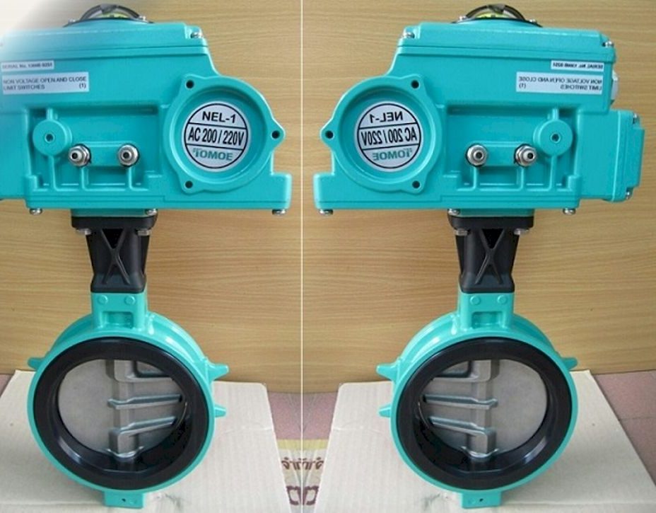 Van bướm TOMOE 4 Van bướm TOMOE điều khiển điện