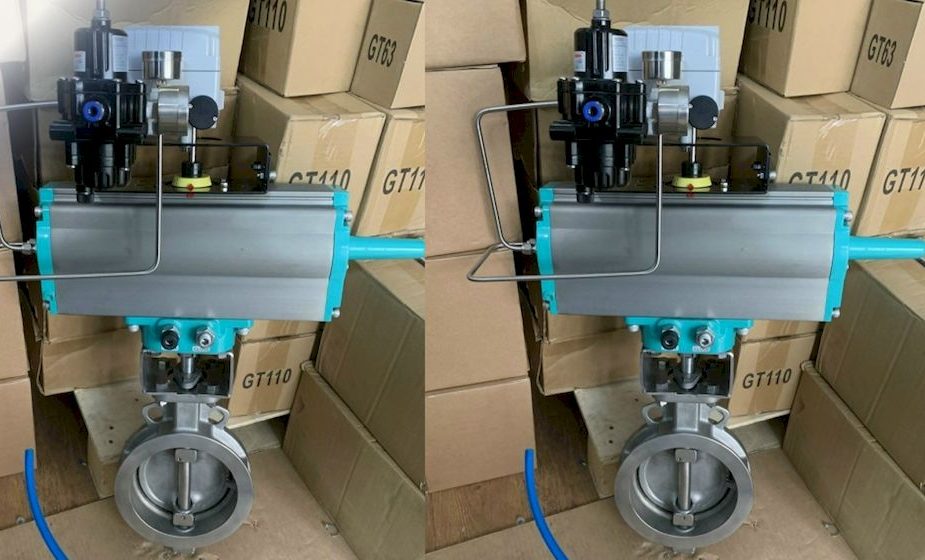 Van bướm TOMOE 5 Van bướm TOMOE điều khiển khí nén