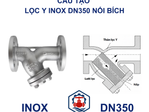 Cấu tạo Lọc y inox DN350 nối bích