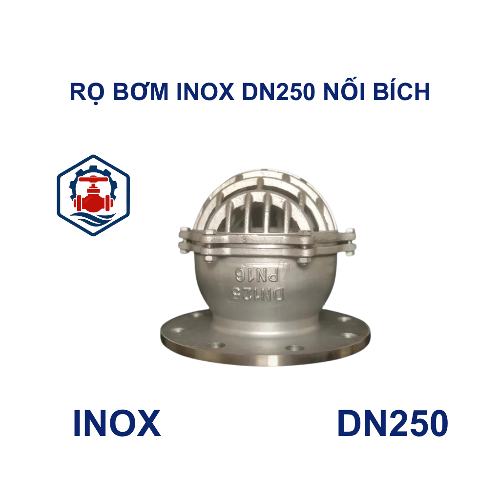 Rọ bơm inox DN250 nối bích 11 Rọ bơm inox DN250 nối bích
