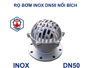 Rọ bơm inox DN50 nối bích