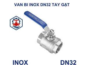 Van bi inox DN32 tay gạt