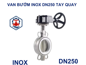 Van bướm inox DN250 tay quay 7 Van bướm inox DN250 tay quay