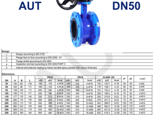 Van bướm mặt bích AUT DN50
