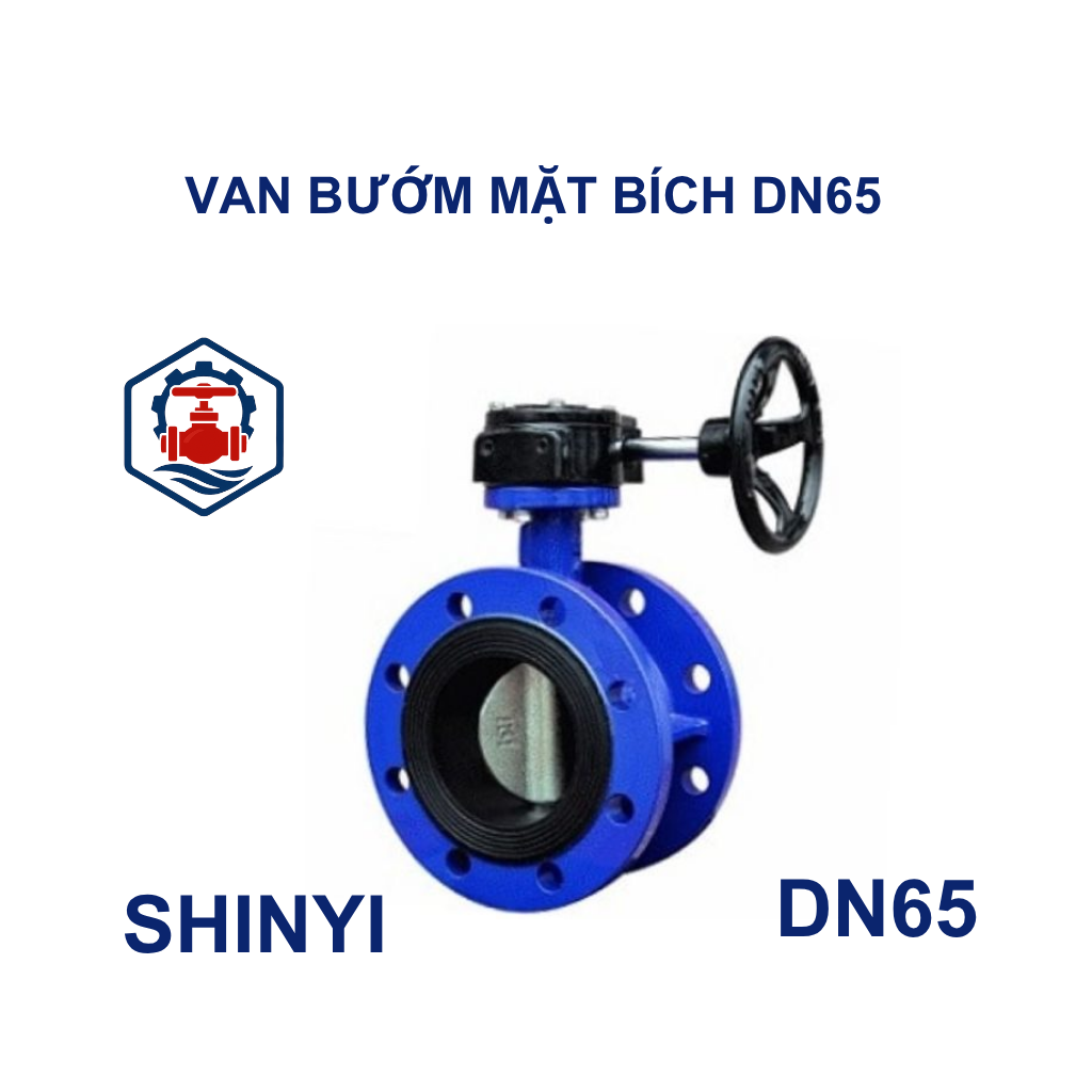 Van bướm mặt bích Shinyi DN65 8 Van bướm mặt bích Shinyi DN65