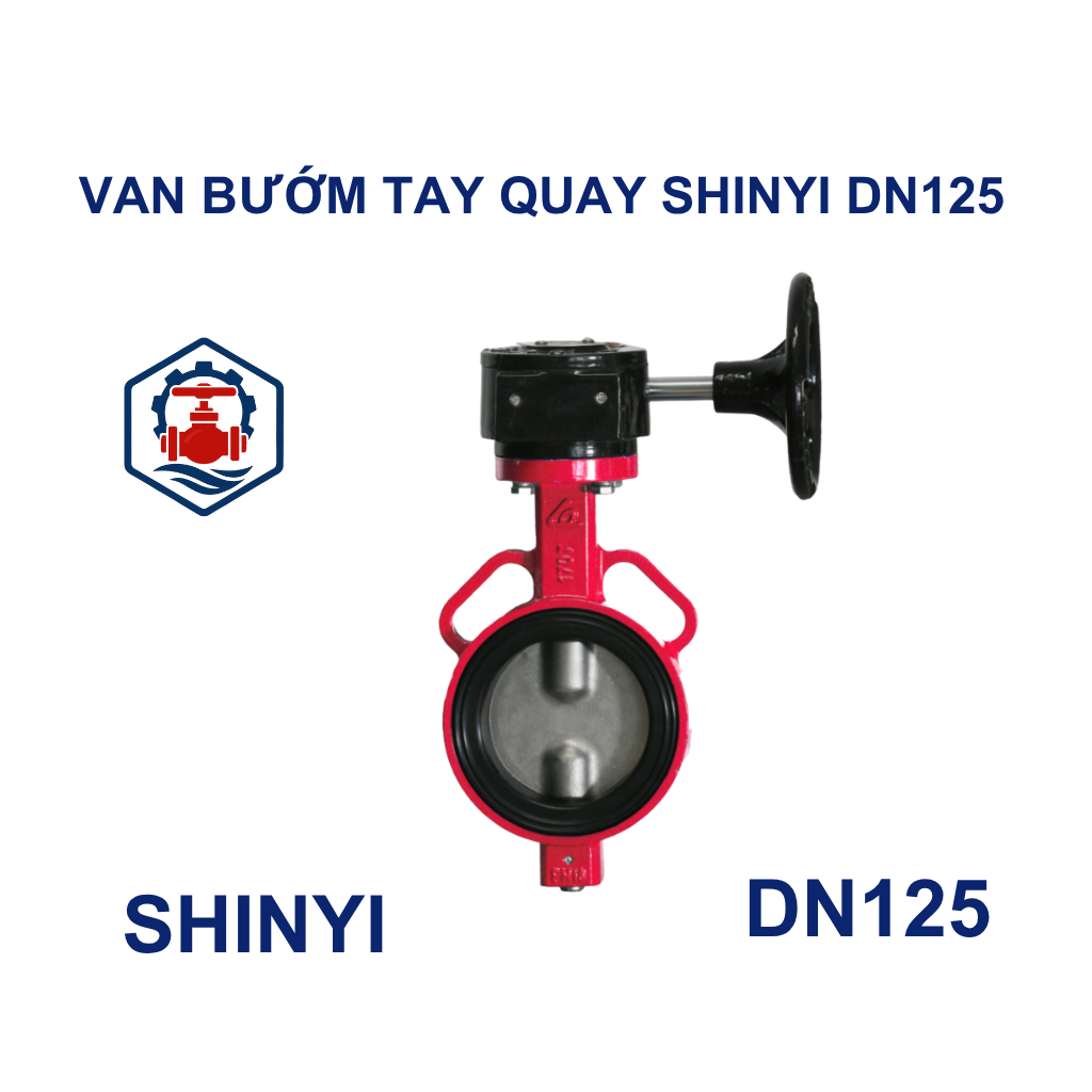 Van bướm tay quay Shinyi DN125 8 Van bướm tay quay Shinyi DN125
