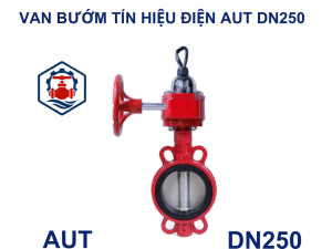 Van bướm tín hiệu điện AUT DN250
