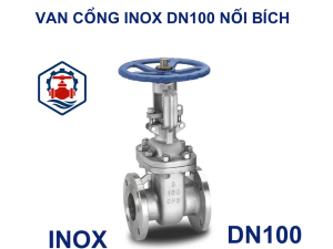 Van cổng inox DN100 nối bích 7 Van cổng inox DN100 nối bích