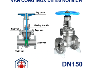 Van cổng inox DN150 nối bích 5 Cấu tạo Van cổng inox DN150 nối bích