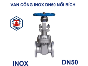 Van cổng inox DN50 nối bích