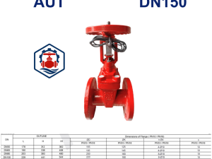 Van cổng tín hiệu điện AUT DN150