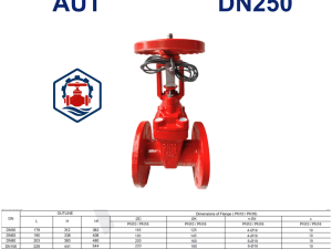 Van cổng tín hiệu điện AUT DN250 7 Van cổng tín hiệu điện AUT DN250