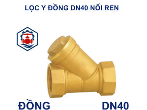 Lọc y đồng DN40 nối ren