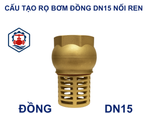 Rọ bơm đồng DN15 nối ren