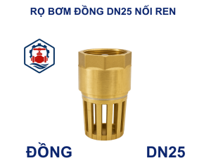 Rọ bơm đồng DN25 nối ren