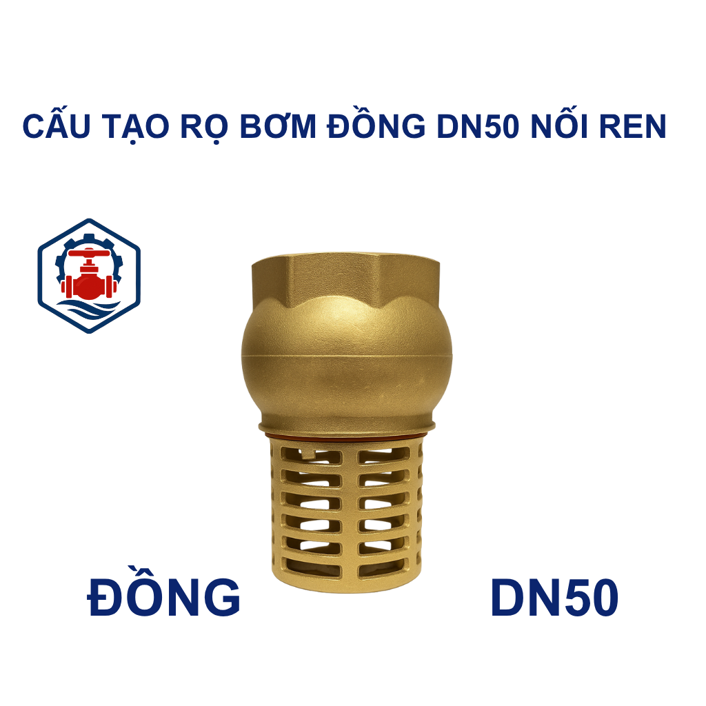 Rọ bơm đồng DN50 nối ren 13 Rọ bơm đồng DN50 nối ren