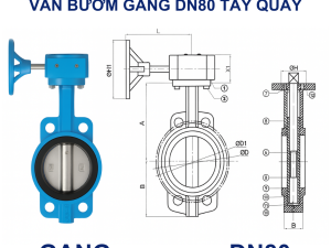 Van bướm gang DN80 tay quay 5 Van buom gang DN80 tay quay 2