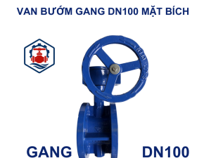 Van bướm mặt bích DN100