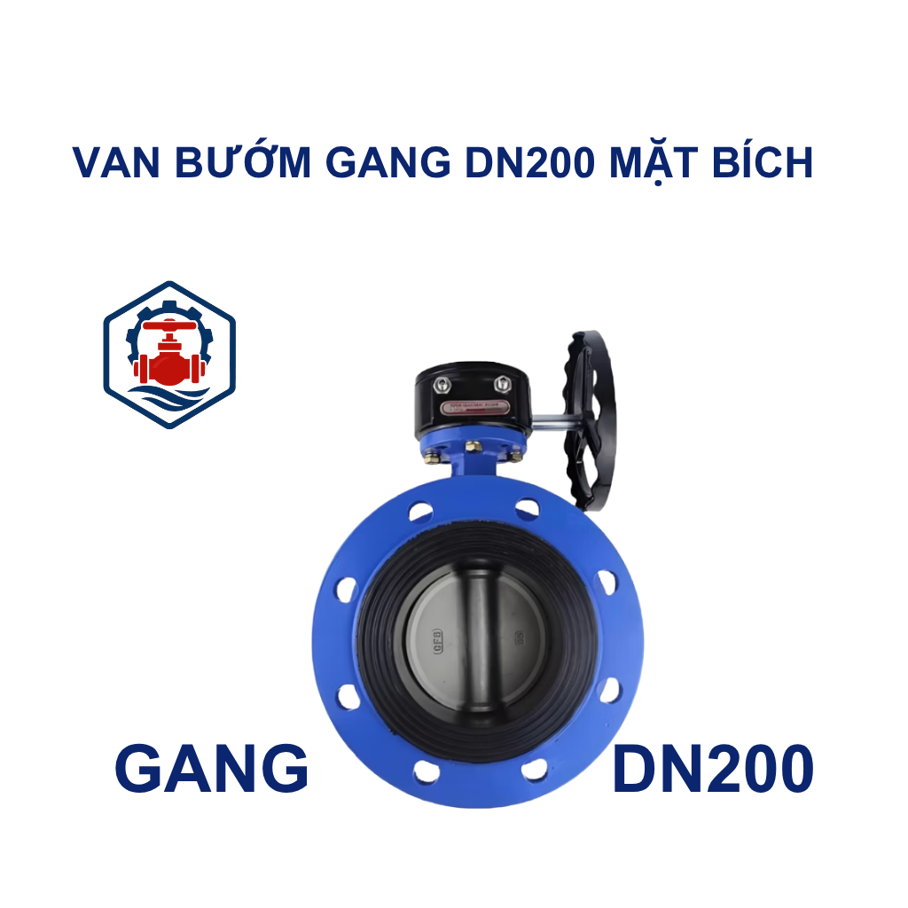 Van bướm mặt bích DN200 15 Van bướm mặt bích DN200