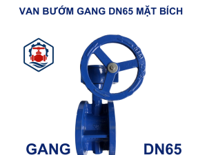 Van bướm mặt bích DN65