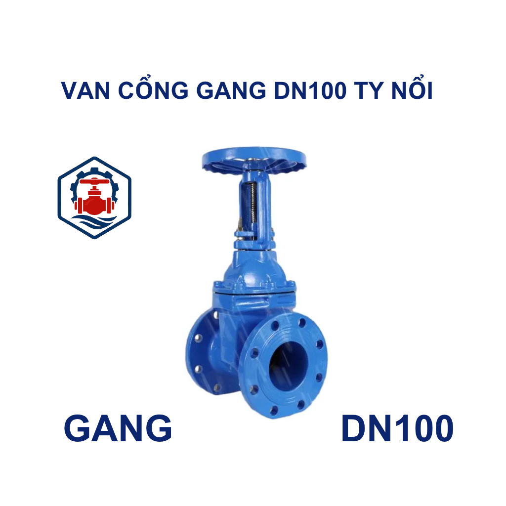 Cấu Tạo Van cổng gang DN100 ty nổi