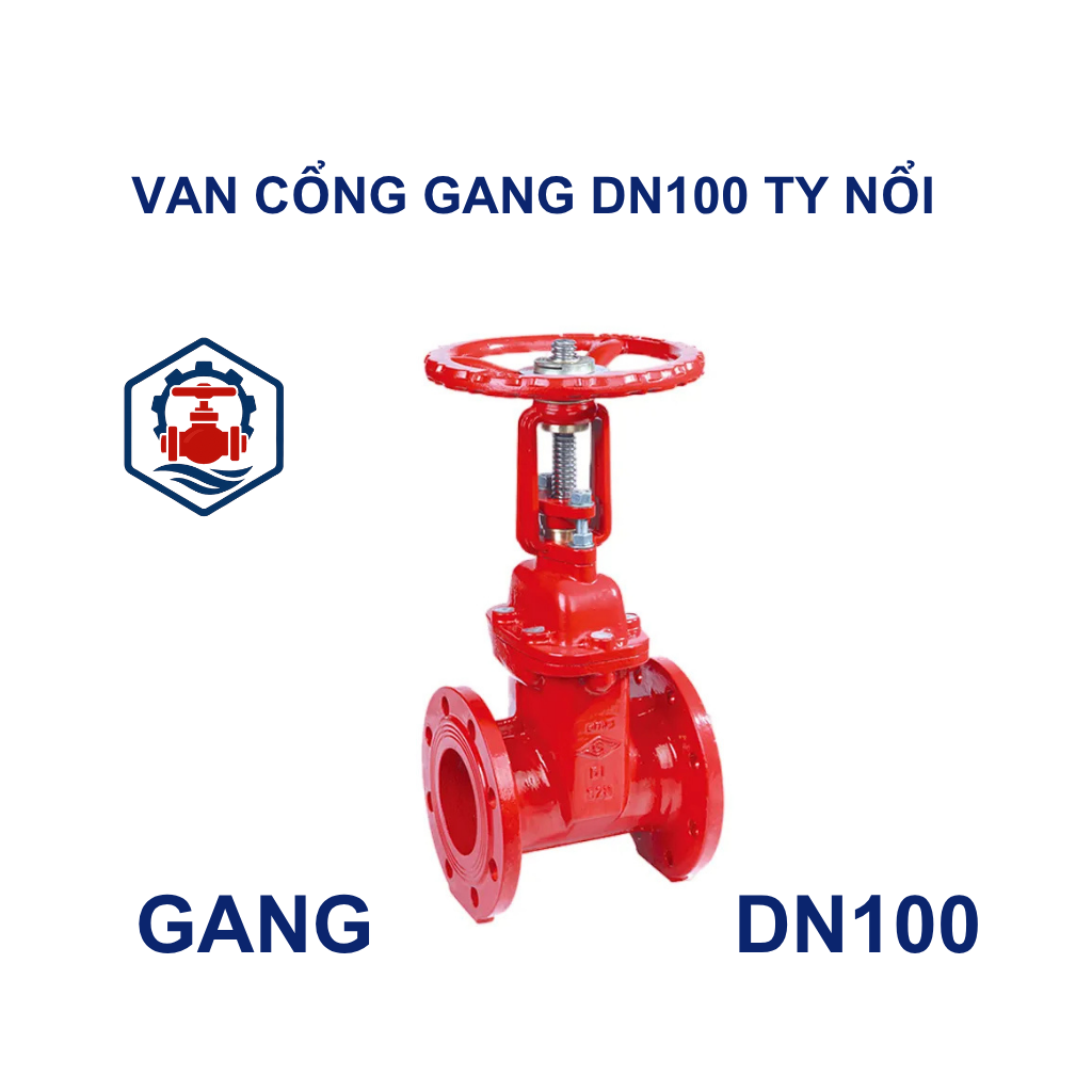 Cấu Tạo Van cổng gang DN100 ty nổi