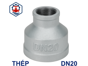 Côn thu ren mạ kẽm DN20
