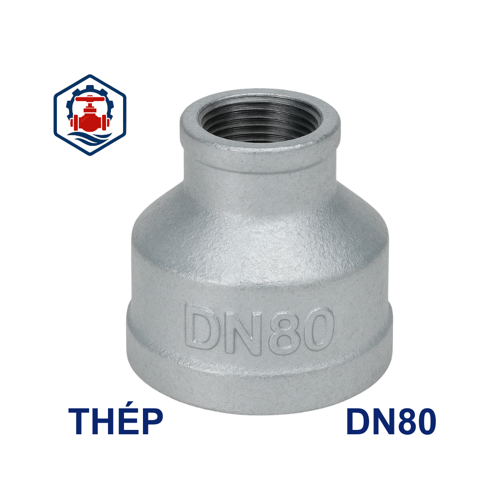 Côn thu ren mạ kẽm DN80 2 Côn thu ren mạ kẽm DN80