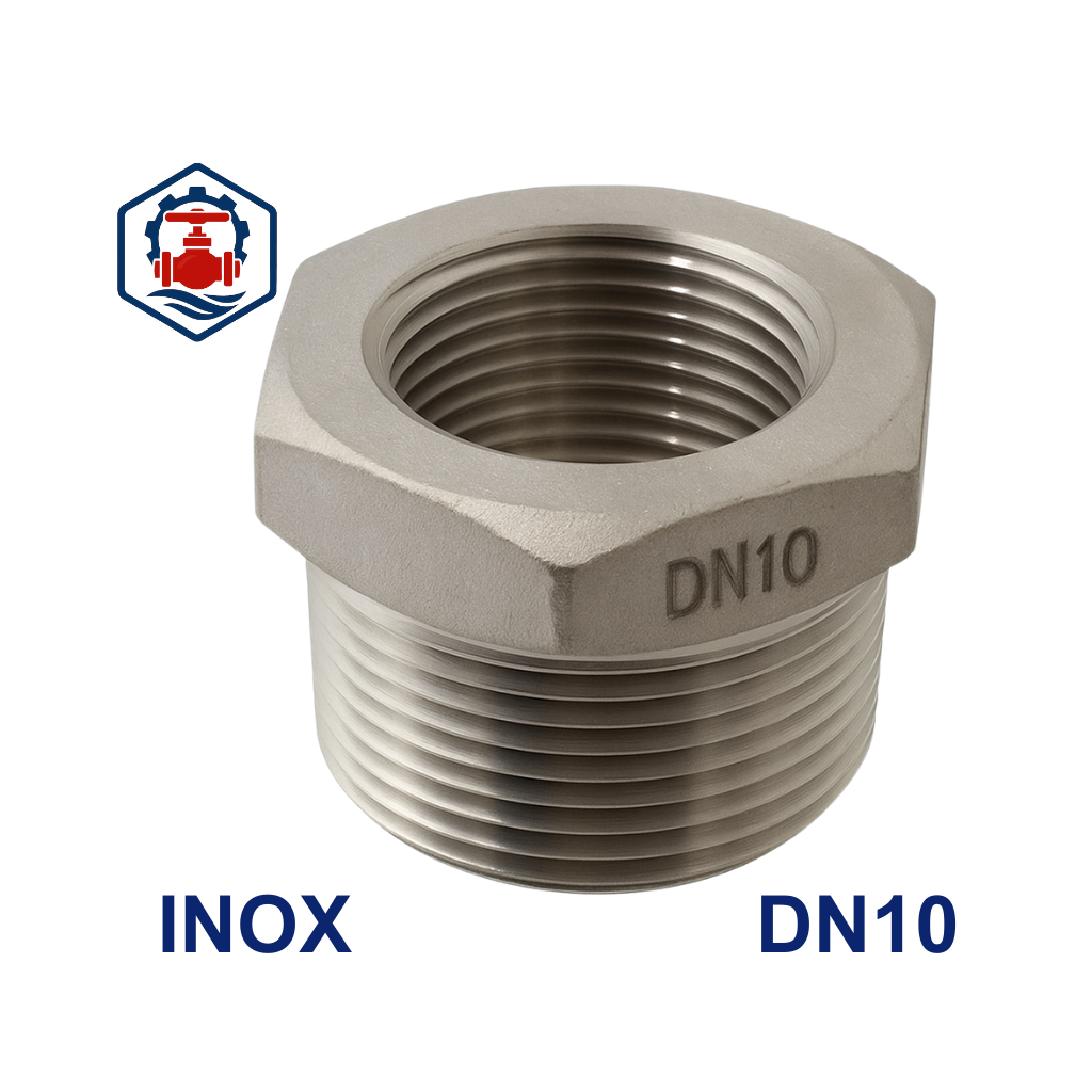 Lơ thu ren inox DN10 2 Lơ thu ren inox DN10