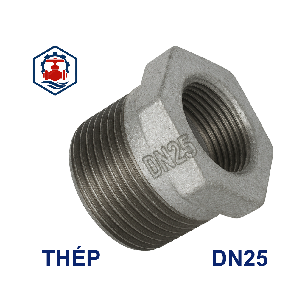 Lơ thu ren mạ kẽm DN25 2 Lơ thu ren mạ kẽm DN25