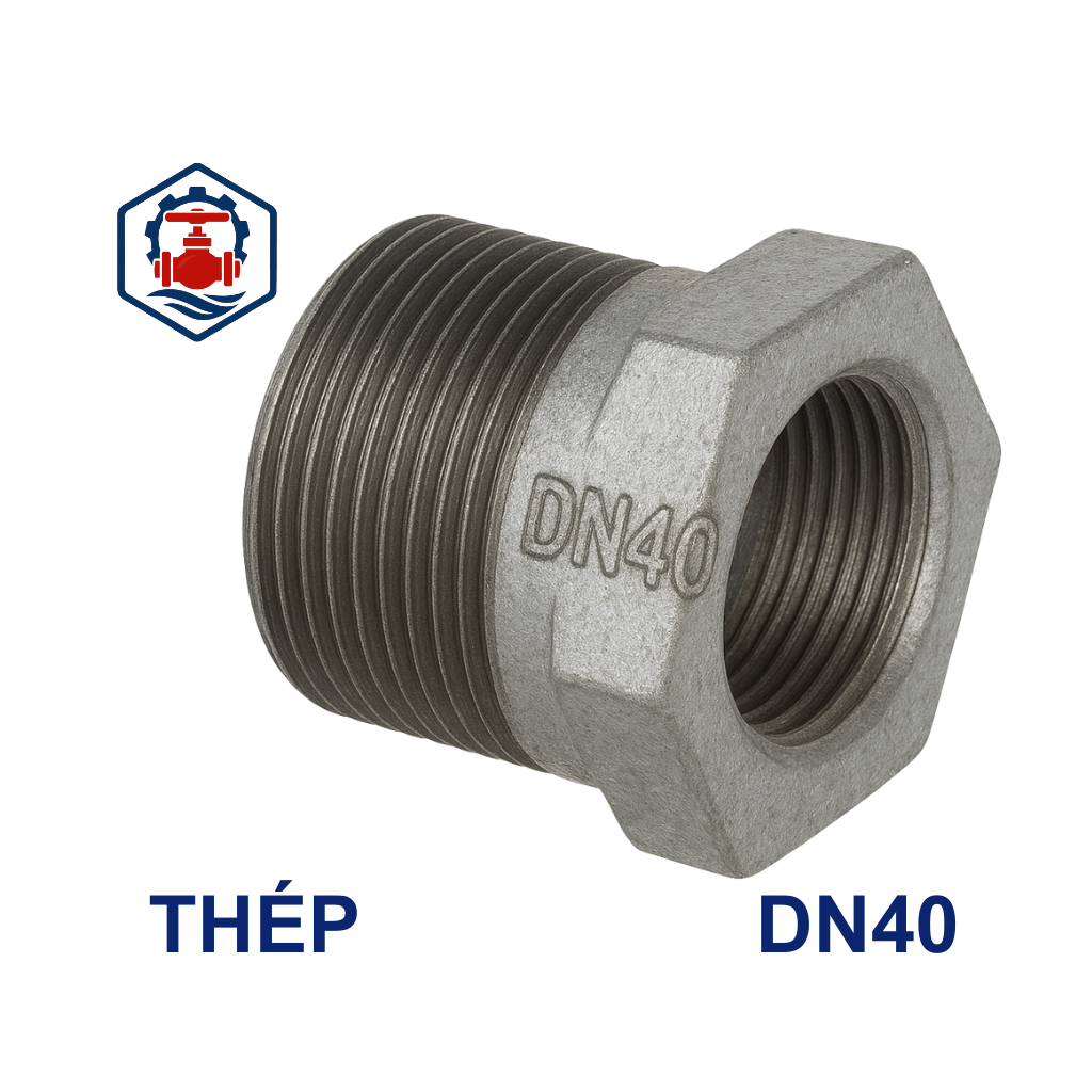 Lơ thu ren mạ kẽm DN40 2 Lơ thu ren mạ kẽm DN40