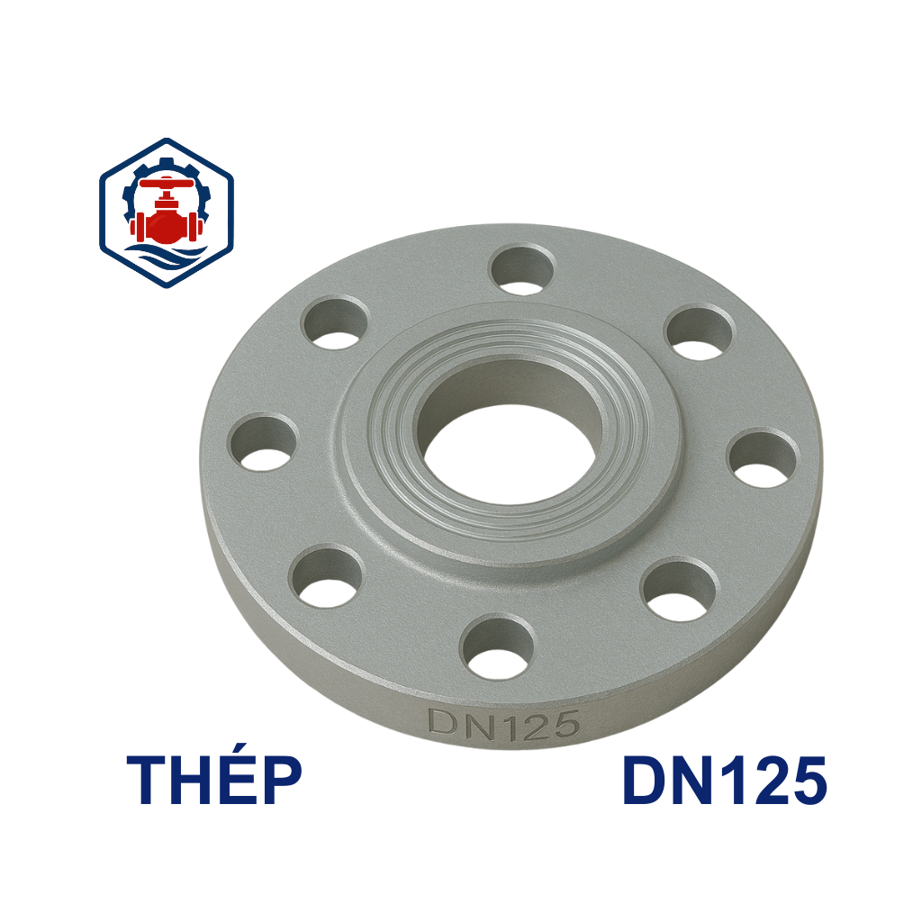 Mặt bích thép mạ kẽm DN125 2 Mặt bích thép mạ kẽm DN125