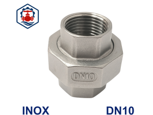 Rắc co ren inox DN10