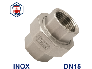 Rắc co ren inox DN15