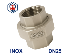 Rắc co ren inox DN25