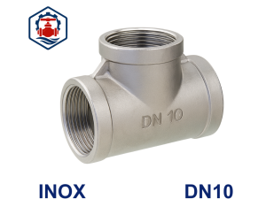 Tê ren inox DN10