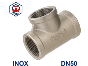 Tê ren inox DN50