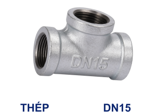 Tê ren mạ kẽm DN15